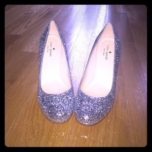 Kate Spade New York high shine glitter pumps 7.5